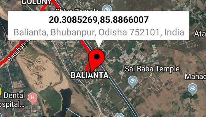 Gharabari plots sale at Balianta(Bhubaneswar)