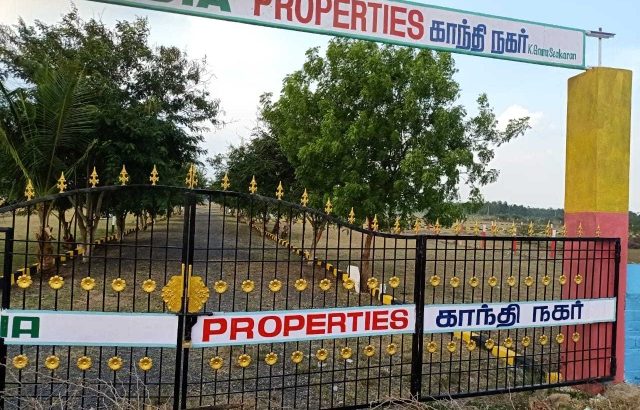 low price plots for sale in GST road Uthiramerrur town 7 ward